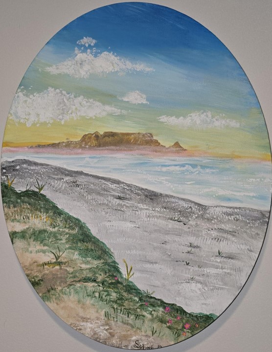 Table Mountain from Blouberg Beach - Simoné